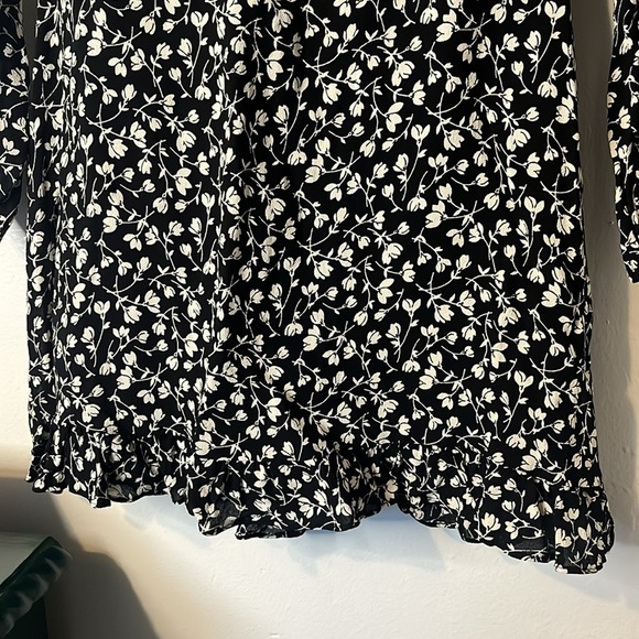 Reformation Rue Maria Black and White Floral Mini Dress - Picture 6 of 12